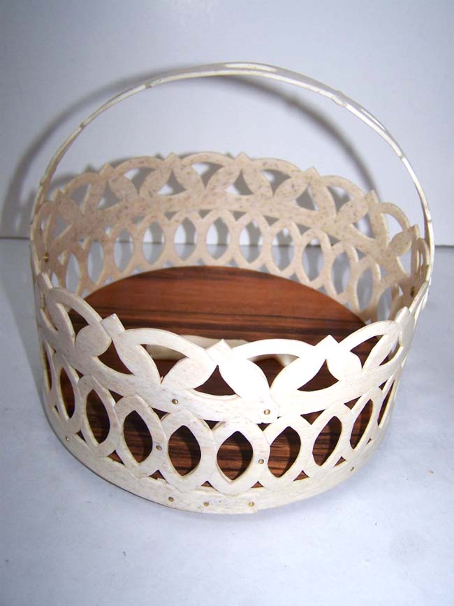 A Contemporary Whalebone "Whalers Basket" by noted Cape Cod artist Ken Campbell — image 2
